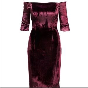 Milly Off-Shoulder Velvet Dress